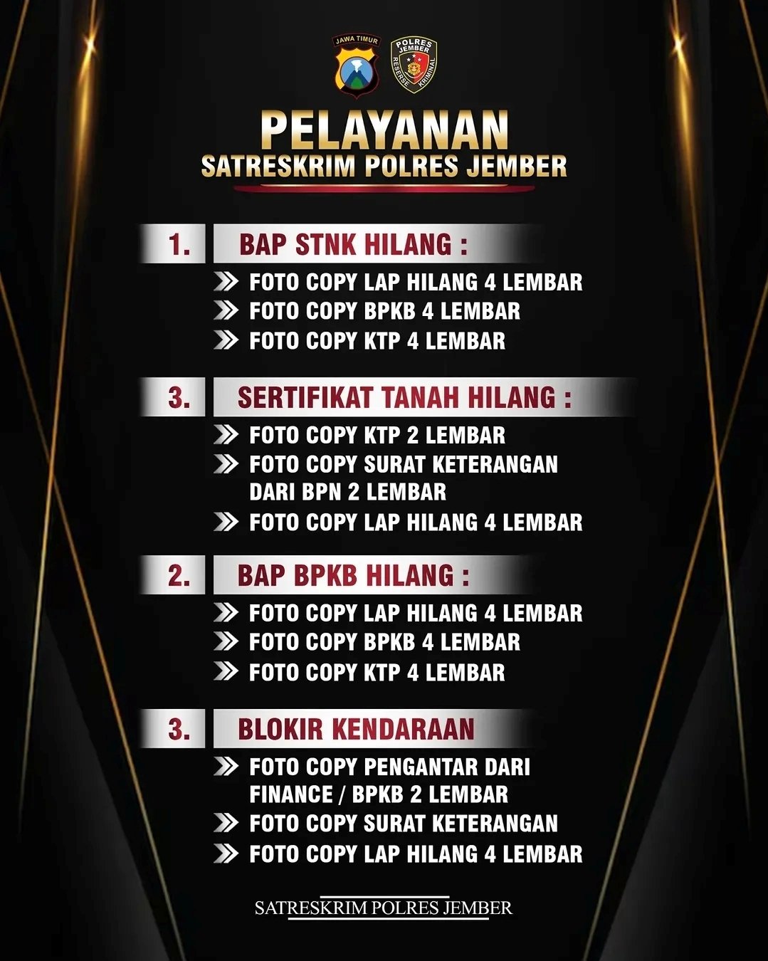 Pelayanan Satreskrim Polres Jember: Syarat dan Prosedur Lengkap